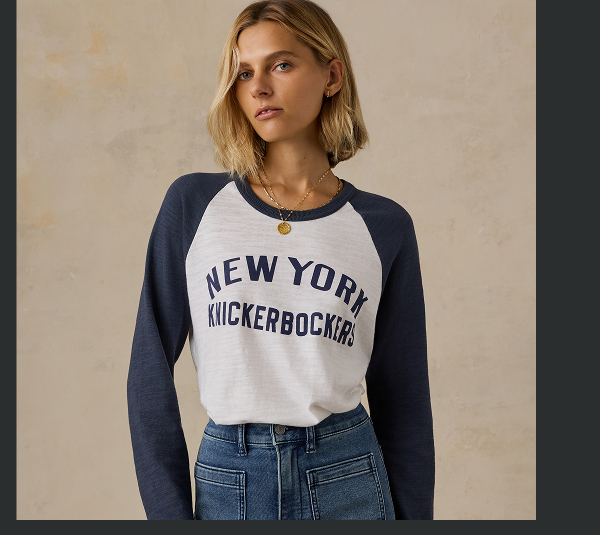 NY Knicks Sunwashed Slub Ralgan