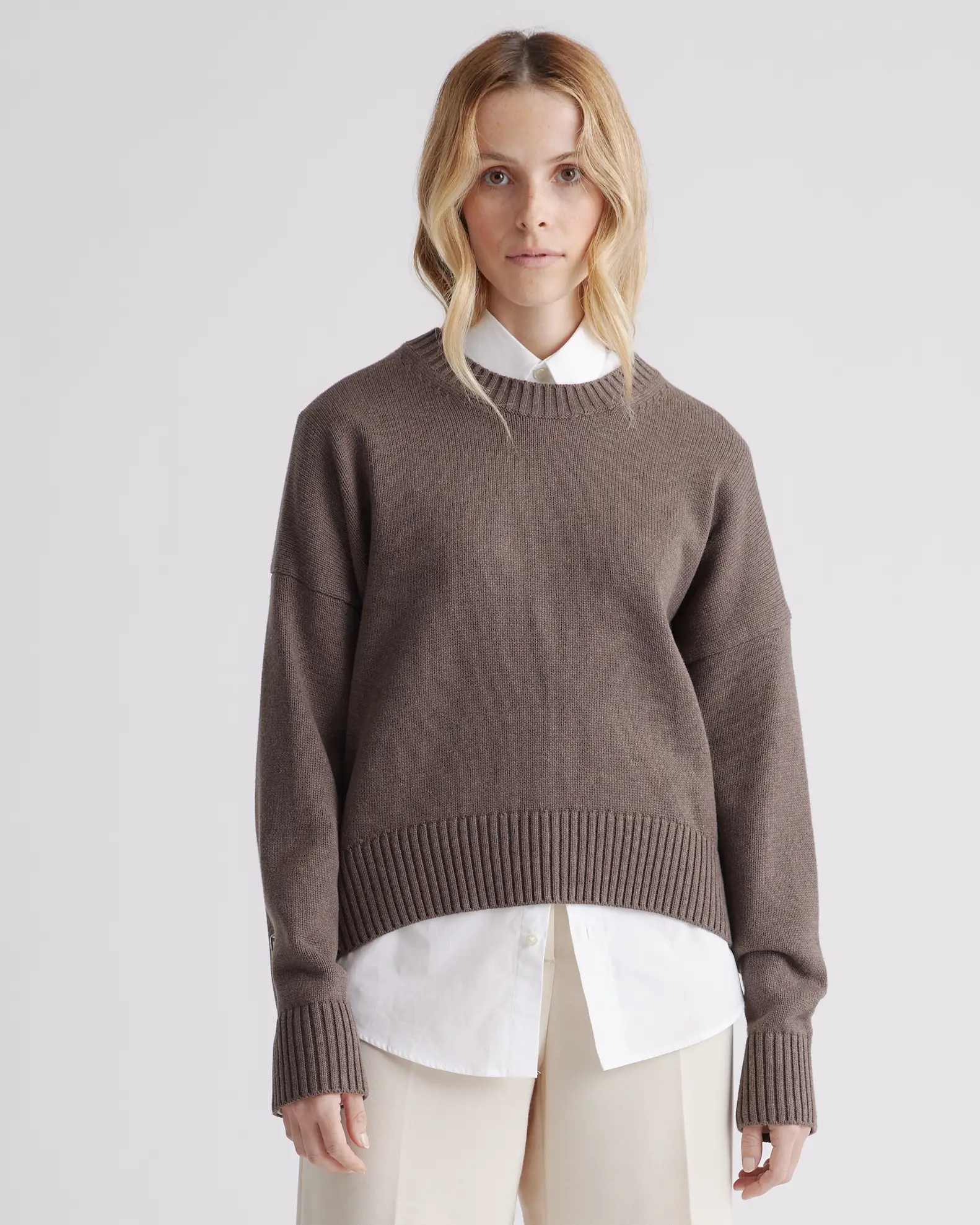 100% Organic Cotton Boyfriend Crew Sweater