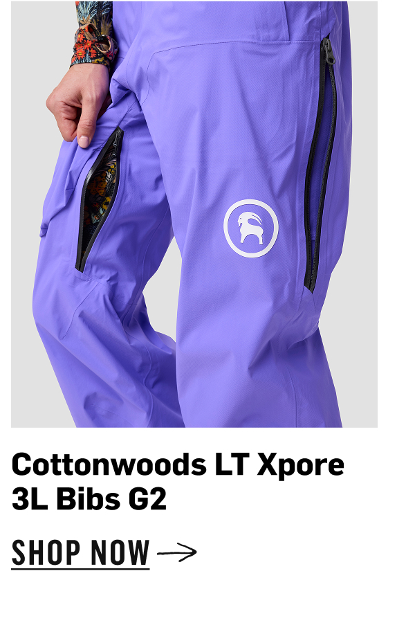 Women's Cottonwoods LT Xpore 3L Bibs G2. Shop Now