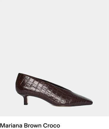 Mariana Brown Croco Pump