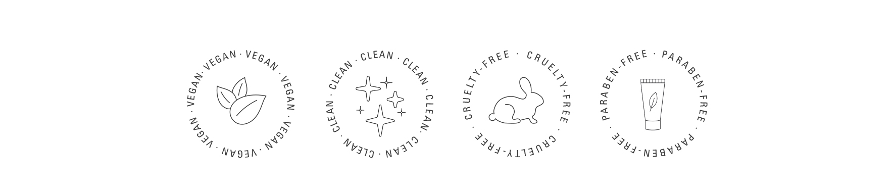 vegan | clean | cruelty-free | paraben-free