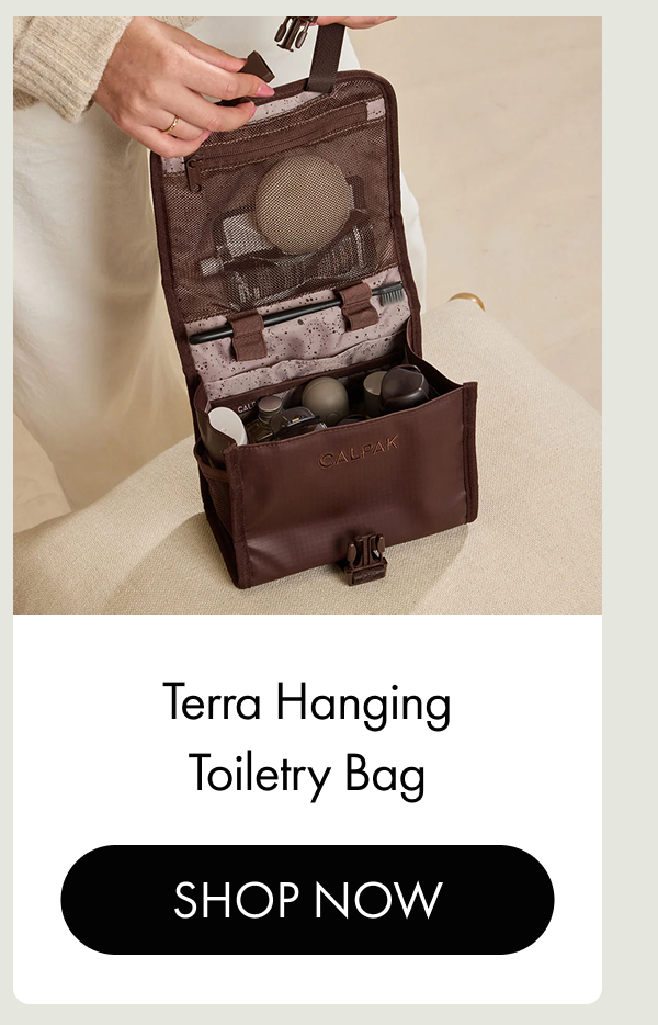 Terra Hanging Toiletry Bag | SHOP NOW