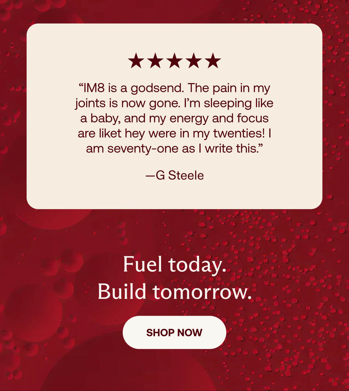Fuel Today. Build Tomorrow. Shop Now.