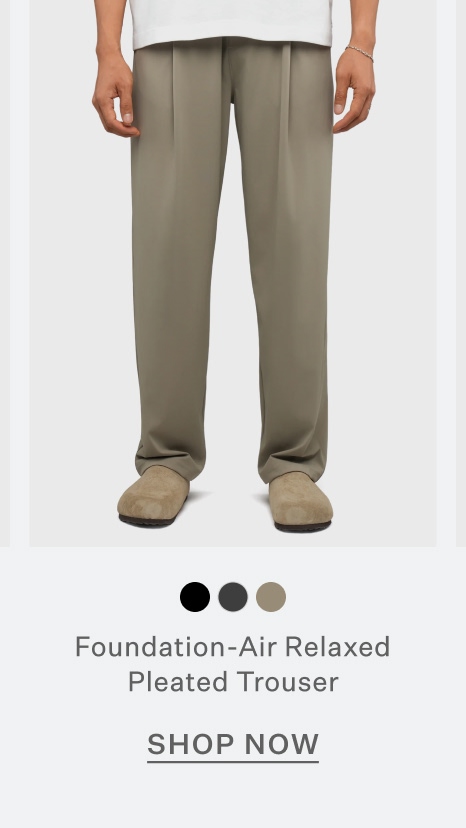 Foundation-Air Relaxed Pleated Trouser