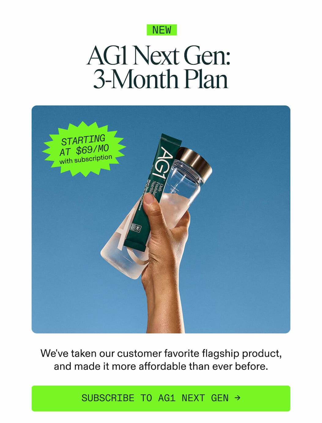 AG1 Next Gen - 3 Month Plan