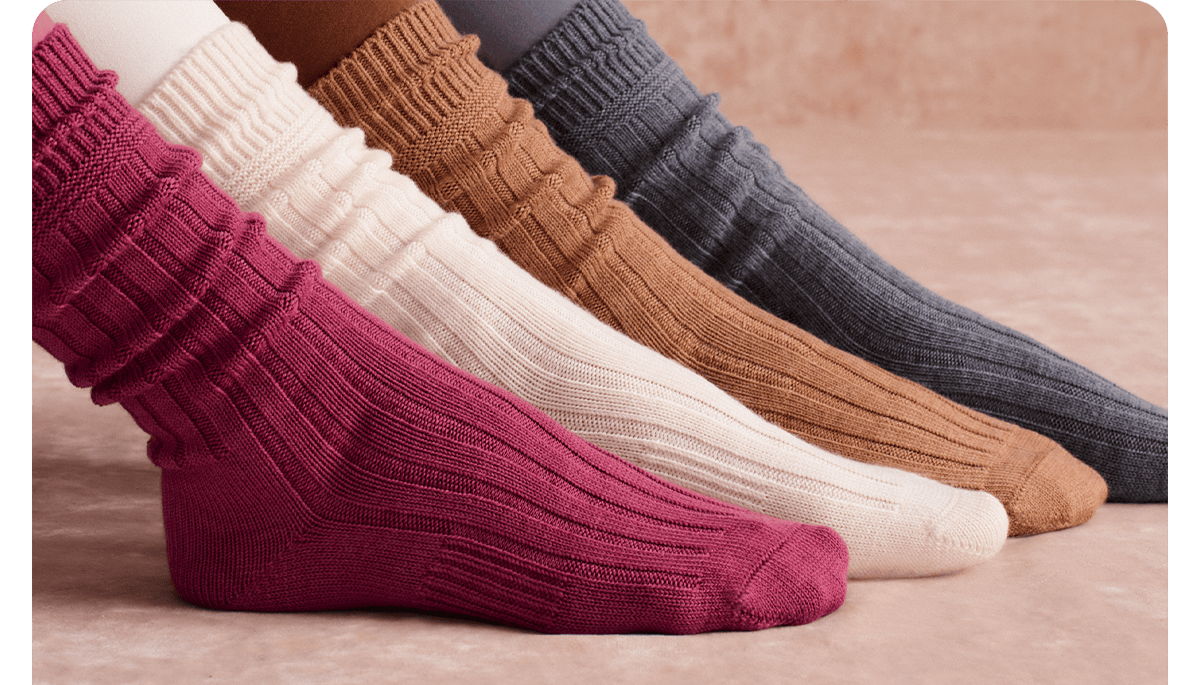 Merino cashmere socks in new colors