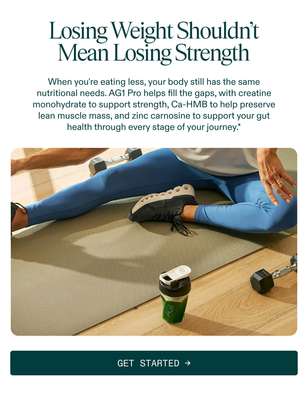 Losing weight shouldn't mean losing strength
