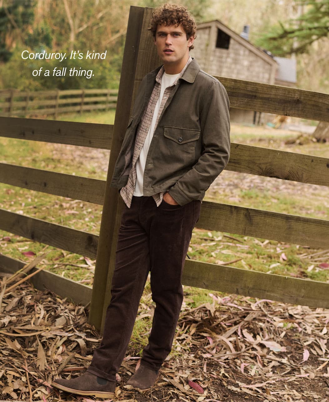 Corduroy. It's kind of a fall thing.