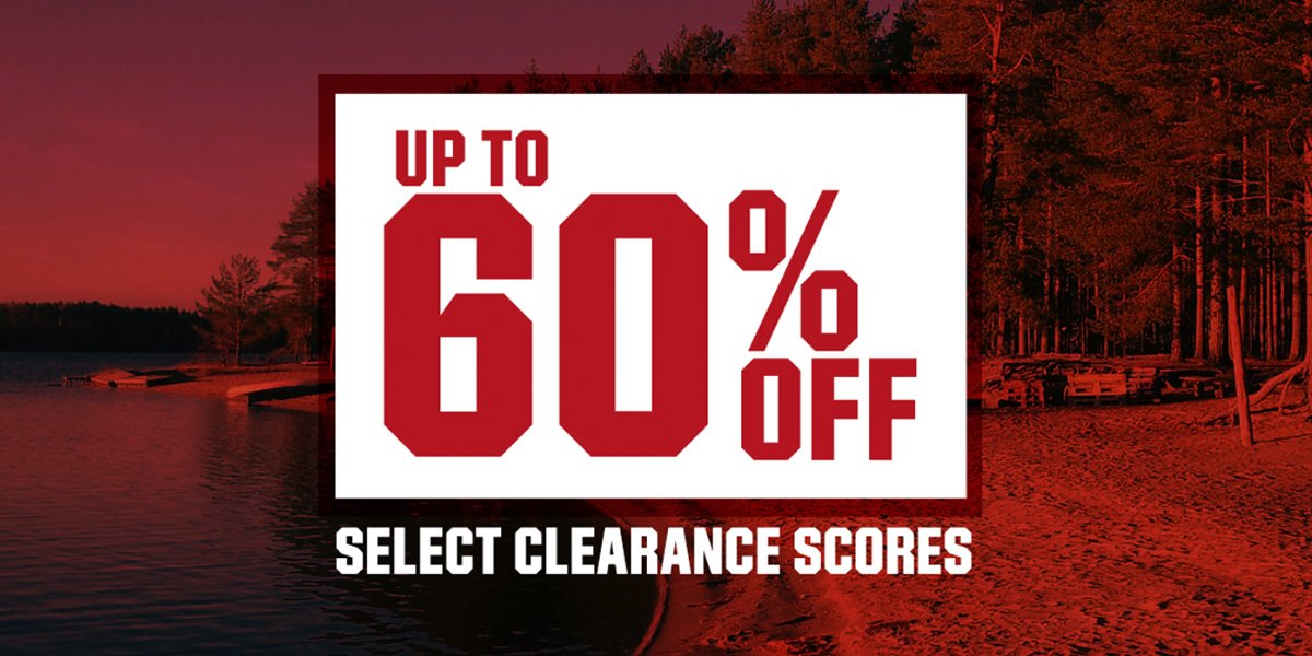 Up to 60% off select clearance scores.