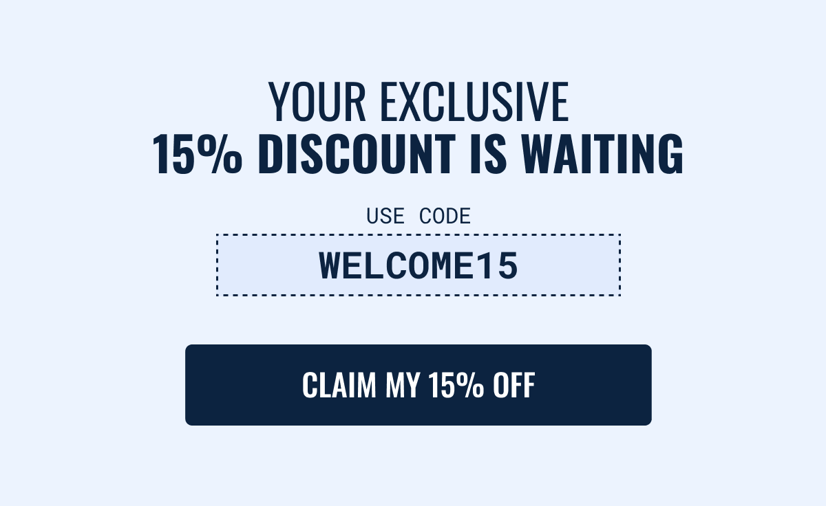 Your exclusive discount is waiting. Claim my 15% off.