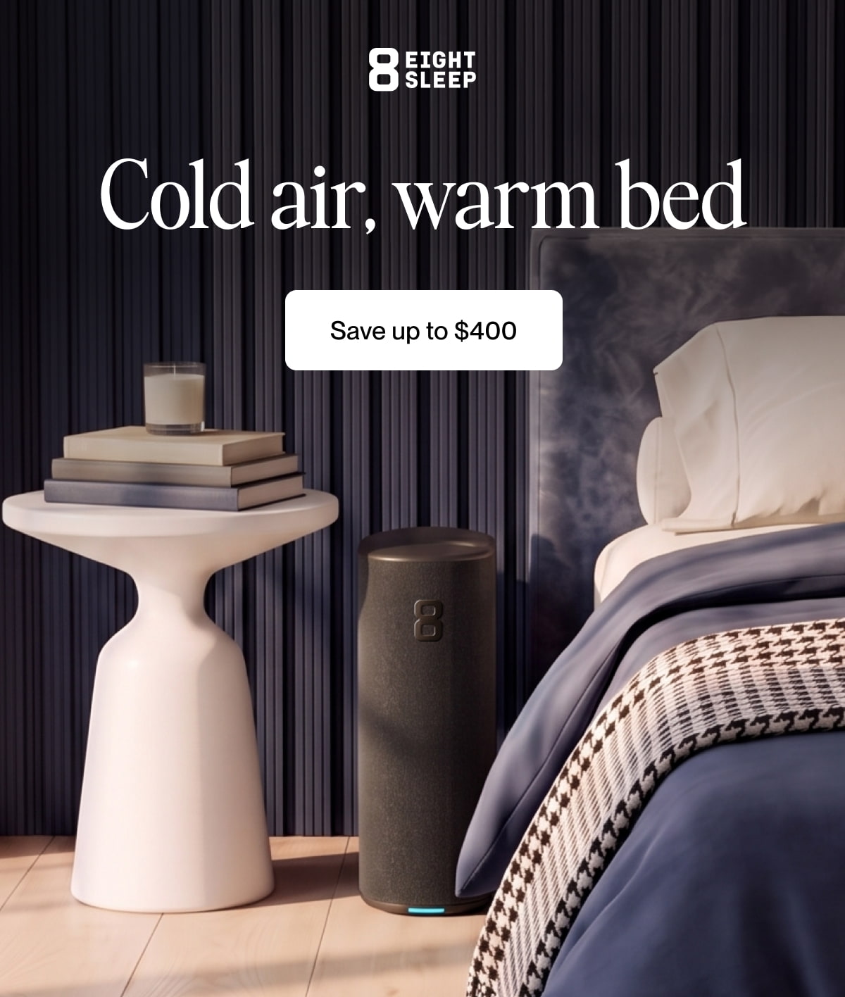 Cold air, warm bed