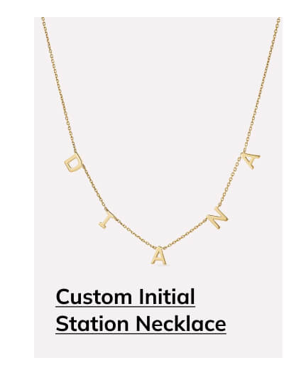 Custom Initial Station Necklace