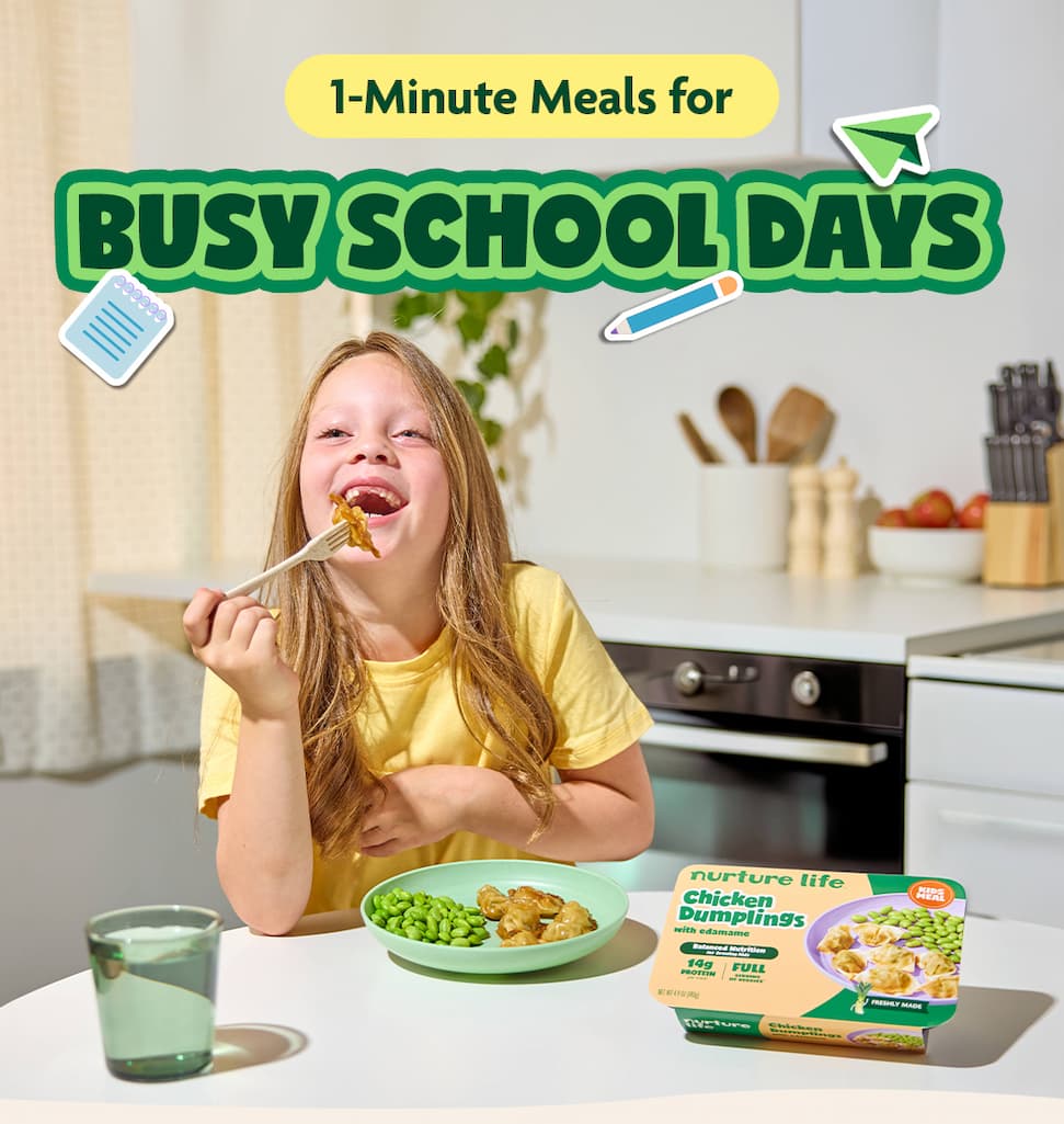 1-minute meals for busy school days