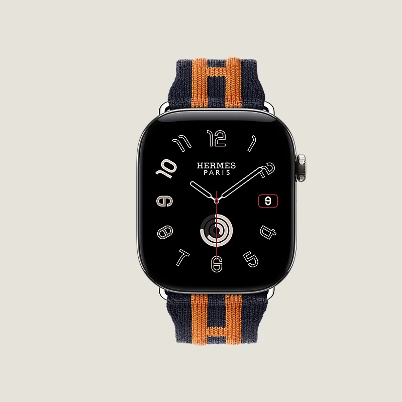 Image of Series 12 case & Band Apple Watch Herm&egrave;s Single Tour 46 mm Rocabar Club