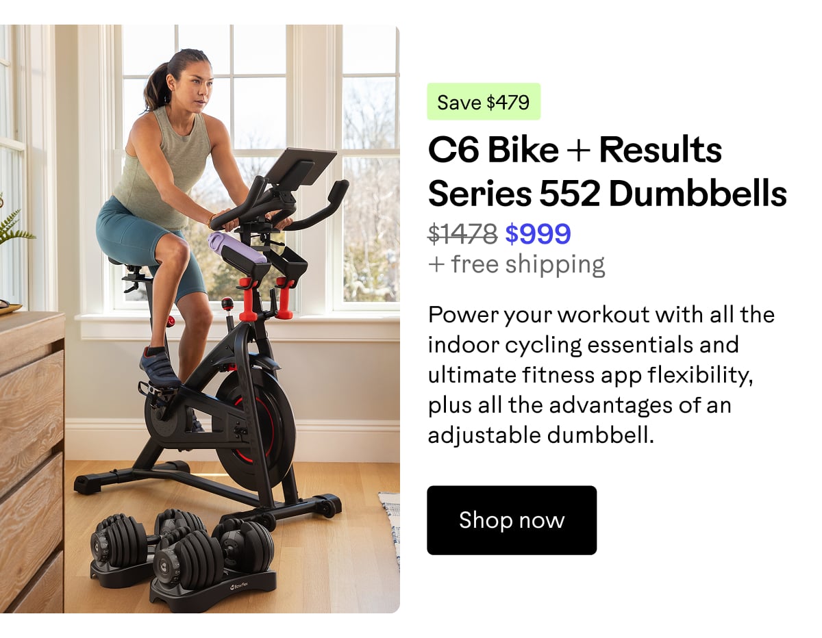 C6 Bike + Results Series 552 Dumbbells