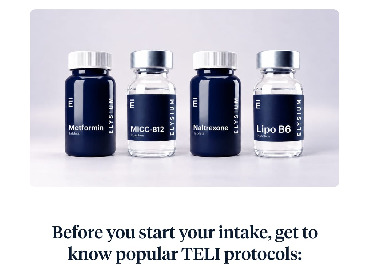 Before you start your intake, get to know popular TELI protocols: