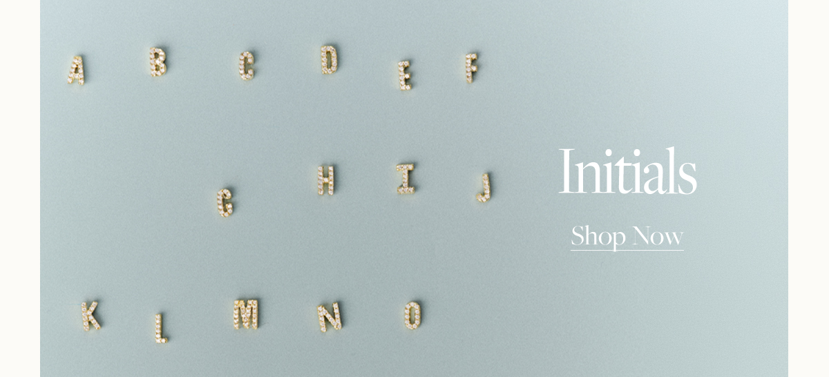 Initials. Shop Now.