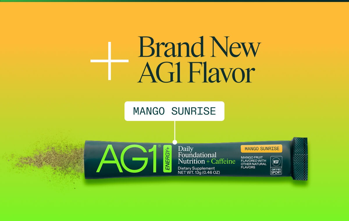 Brand new AG1 Flavor - Mango Sunrise