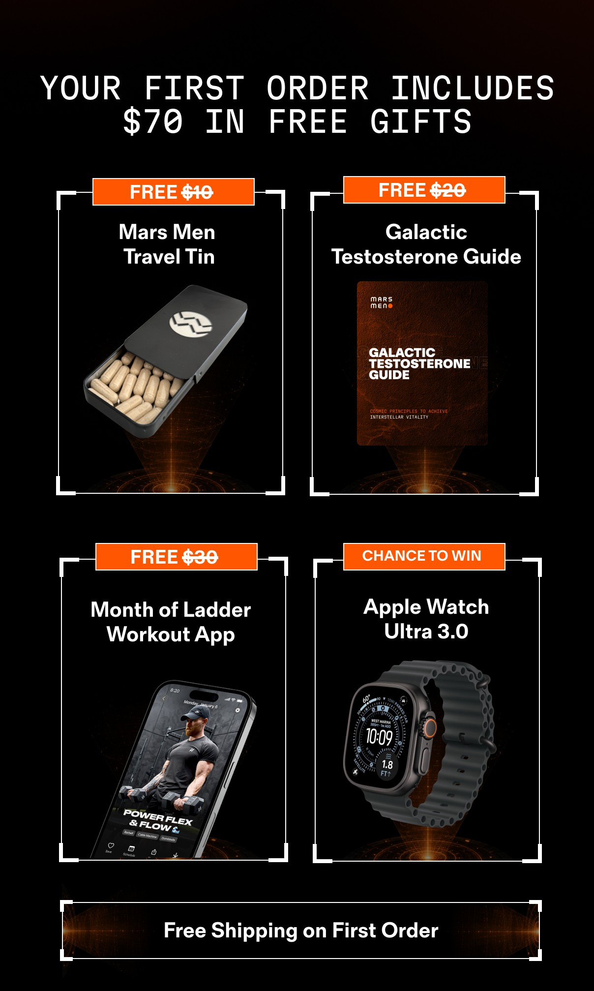 YOUR FIRST ORDER INCLUDES $70 IN FREE GIFTS