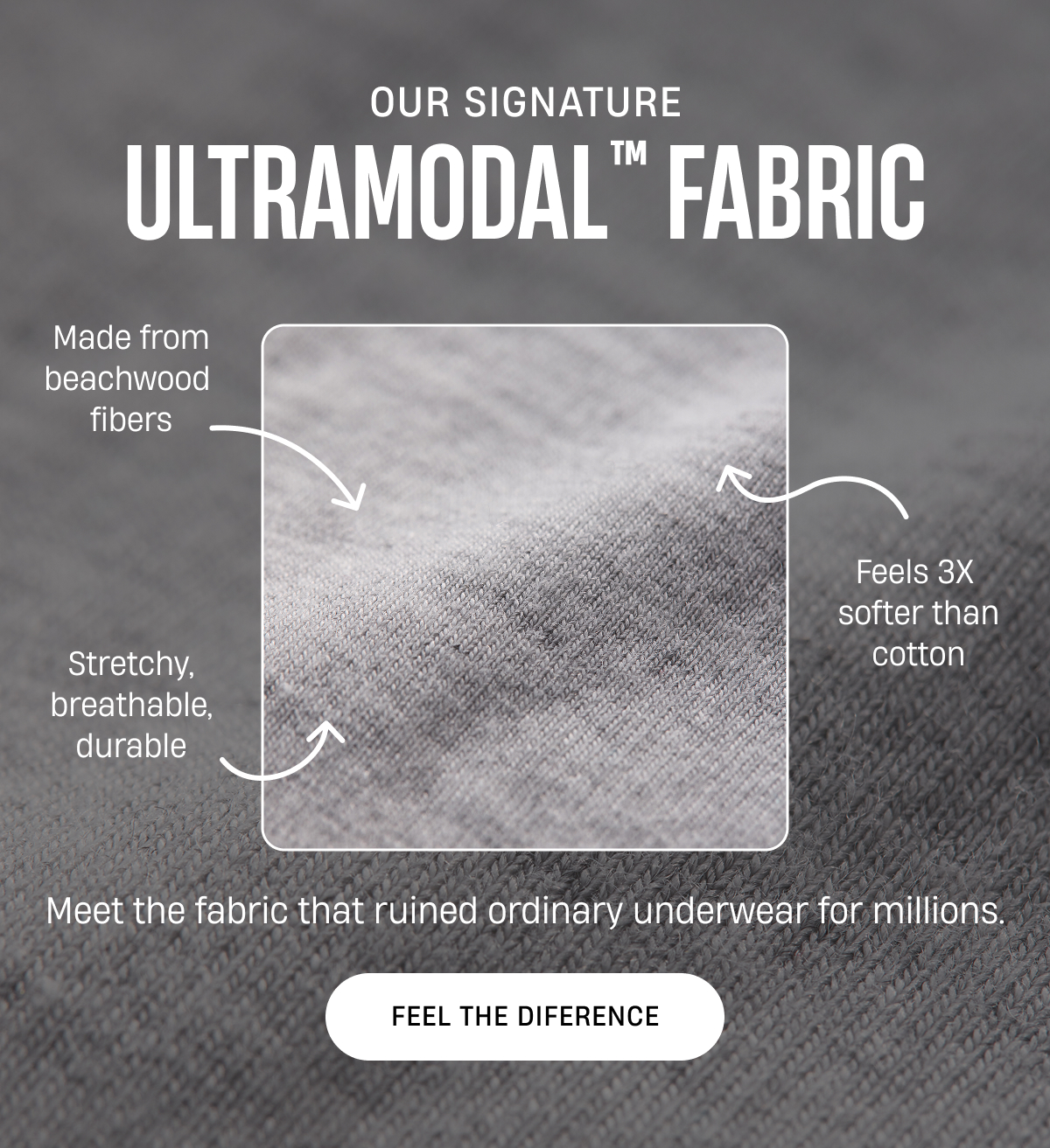 Our signature UltraModal Fabric | Feel The Difference