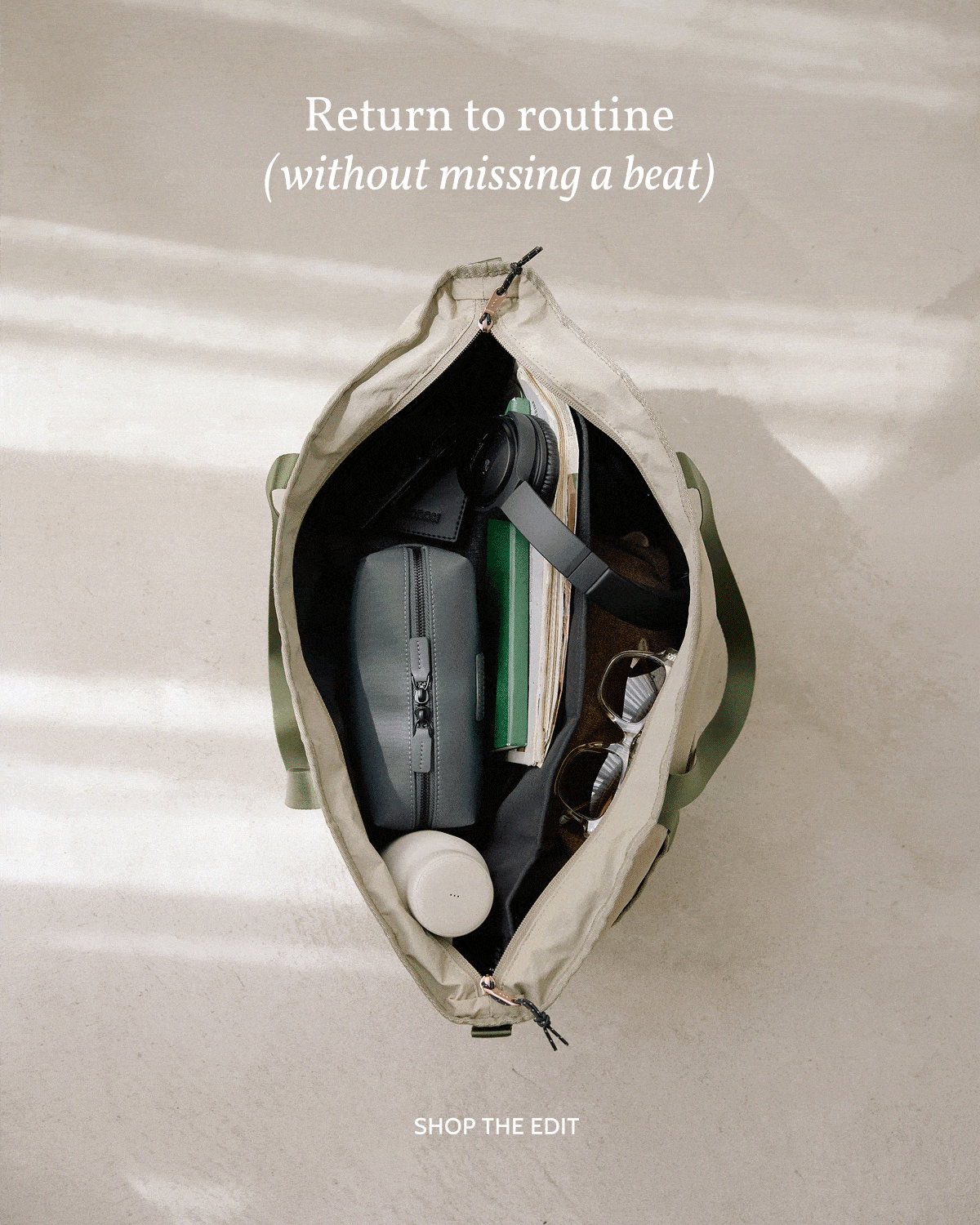 Return to routine (without missing a beat). Shop the edit.