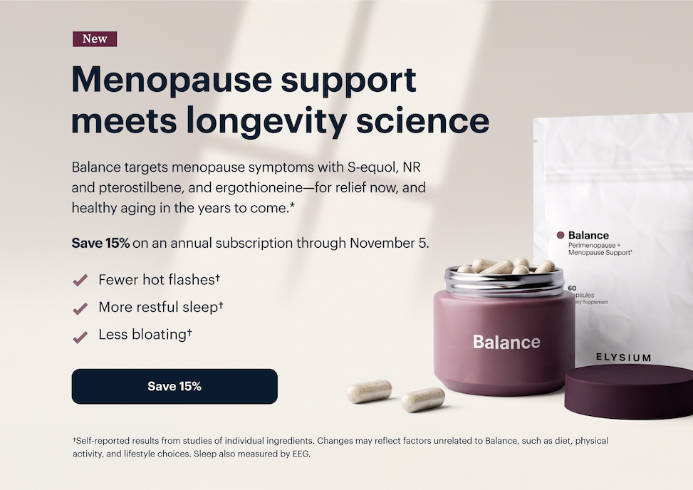 Menopause support meets longevity science | Balance