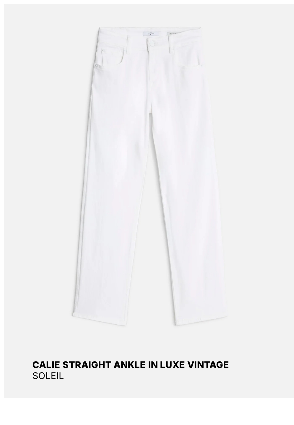 Shop White Denim