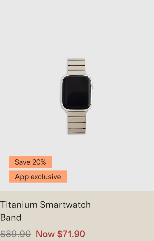 Titanium Smartwatch Band