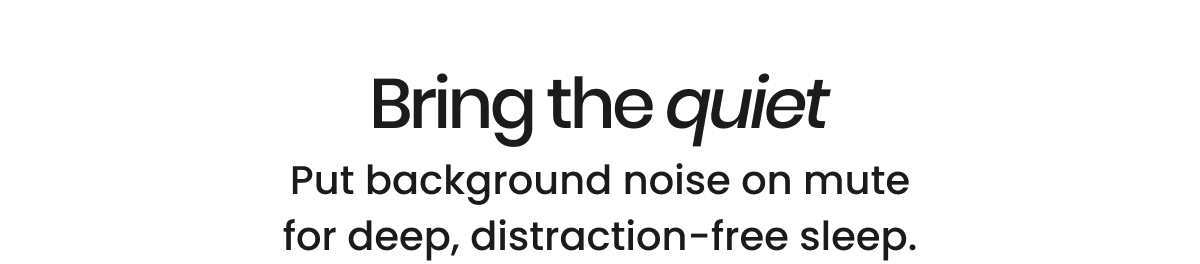 Put background noise on mute