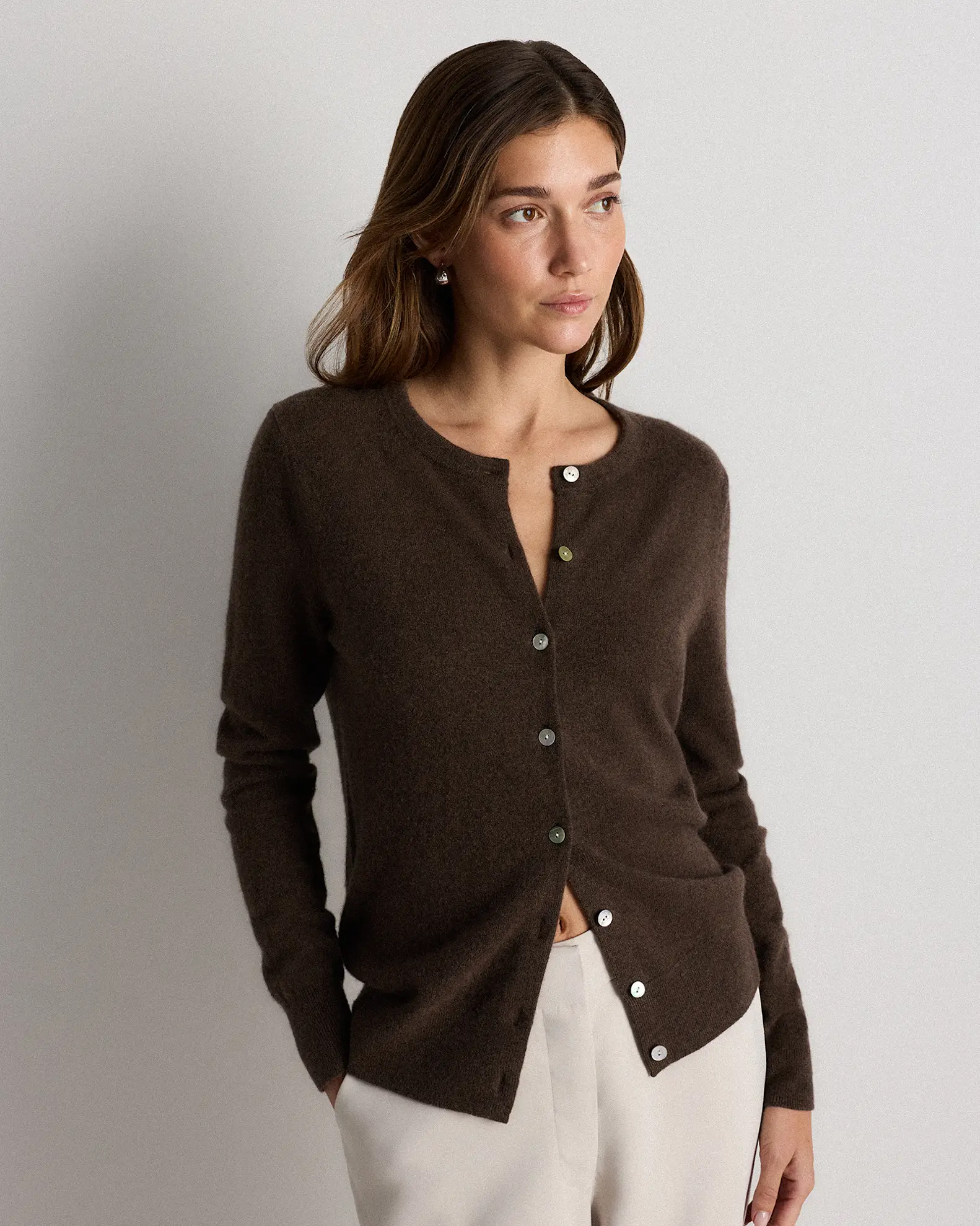 Mongolian Cashmere Cardigan Sweater