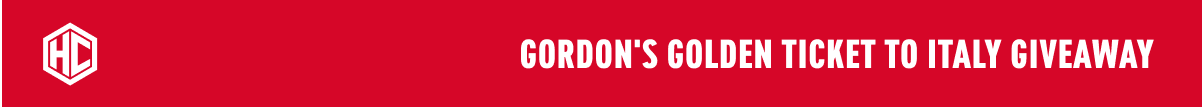 Gordon's Golden Ticket to Italy Giveaway starts now! [Shop Now]