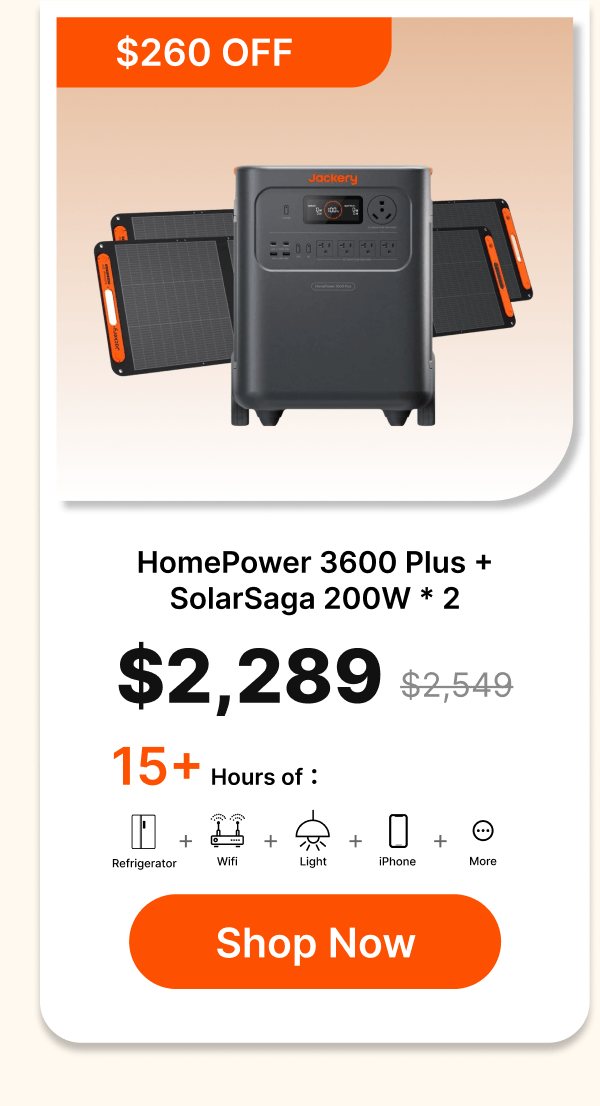 HomePower 3600 Plus + SolarSaga 200W * 2