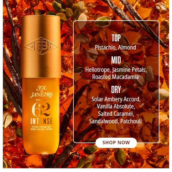 Top - Pistachio, Almond. Mid - Heliotrope, Jasmine Petals - SHOP NOW