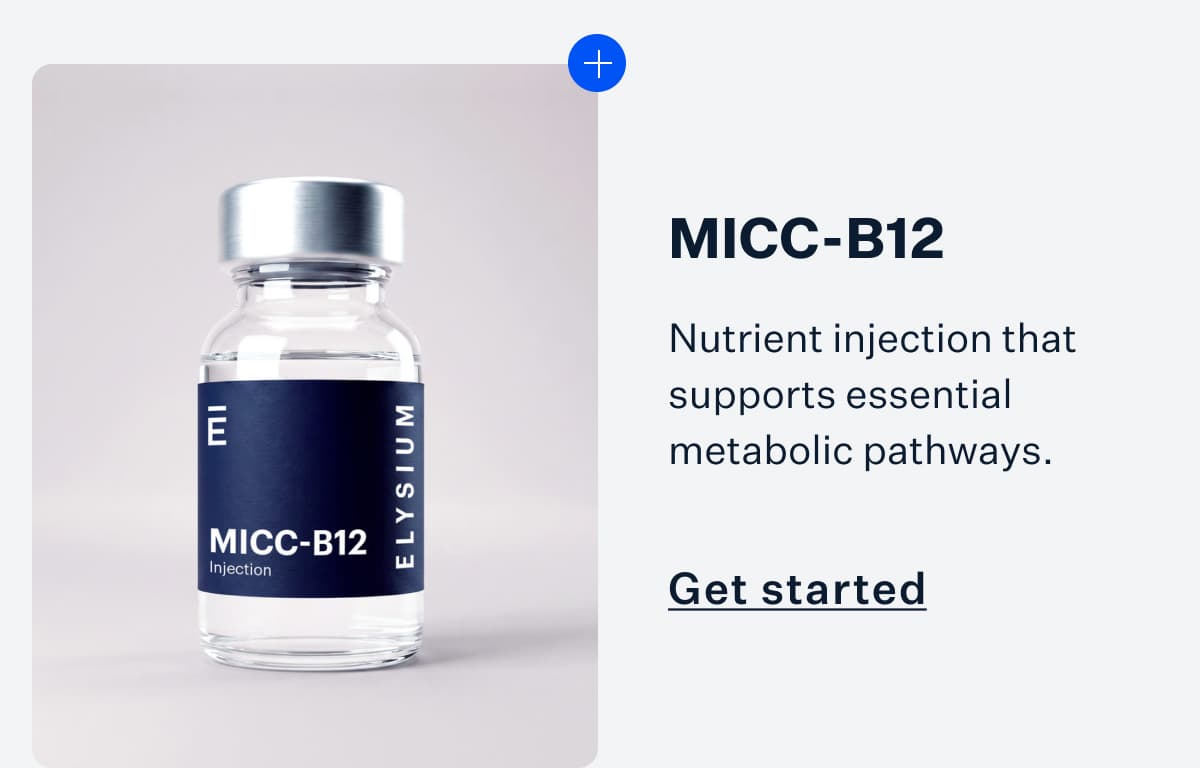 MICC-B12 | Nutrient injection that supports essential metabolic pathways. | Get started