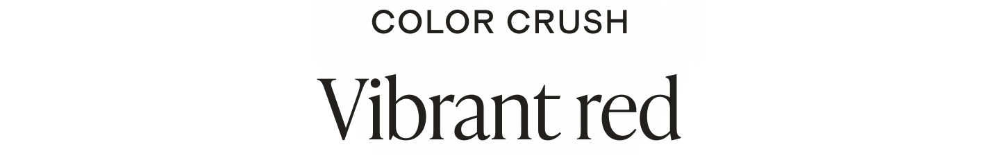 Color crush Vibrant Red