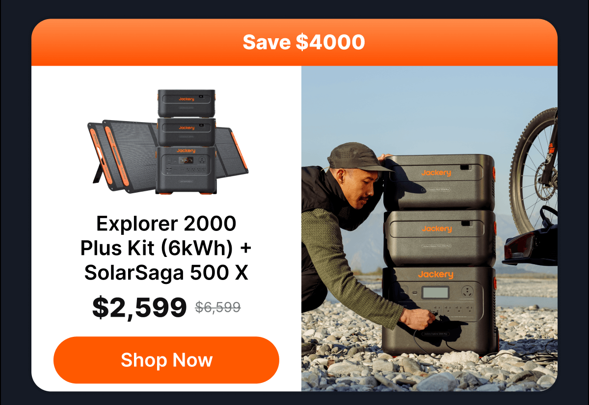 Explorer 2000Plus Kit (6kWh) +SolarSaga 500 X