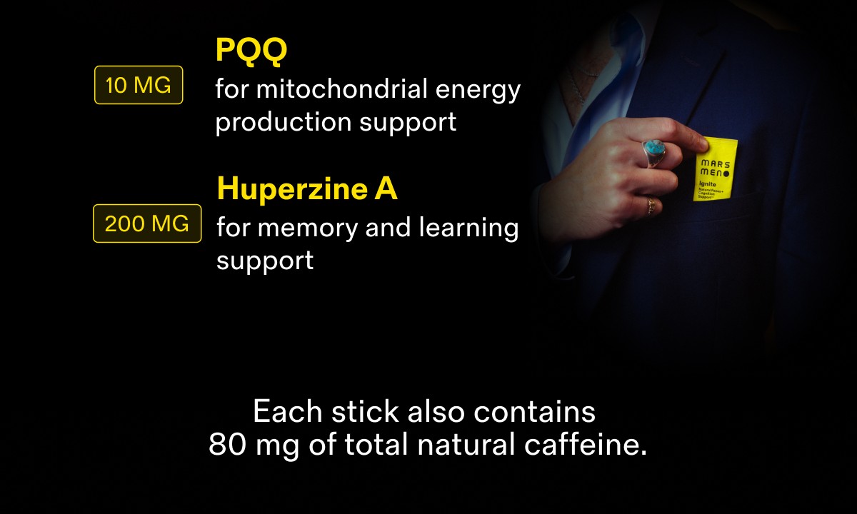 Each stick also contains 80 mg of total natural caffeine.