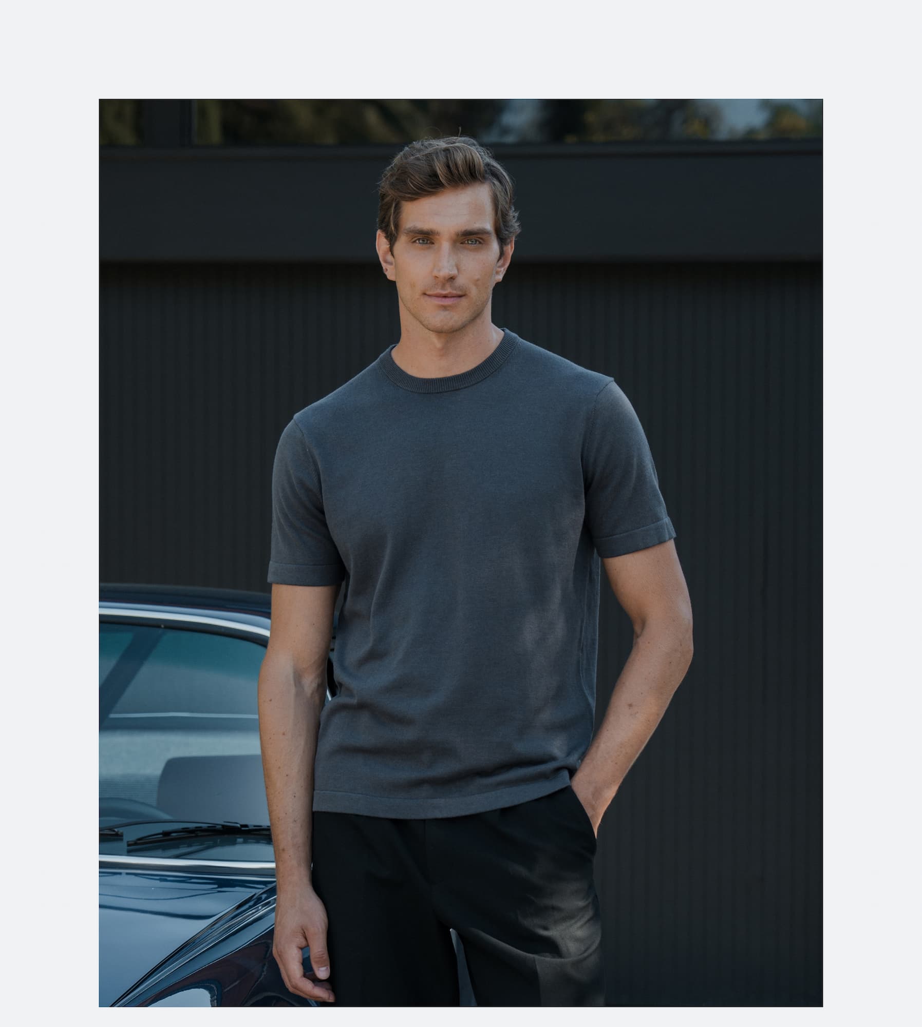 Riviera Luxe Knit Crewneck Tee