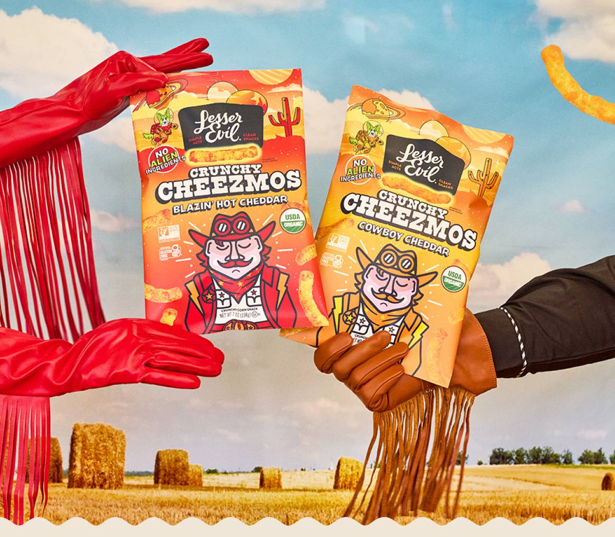 Saddle up for serious snacking. Button: Find Cheezmos
