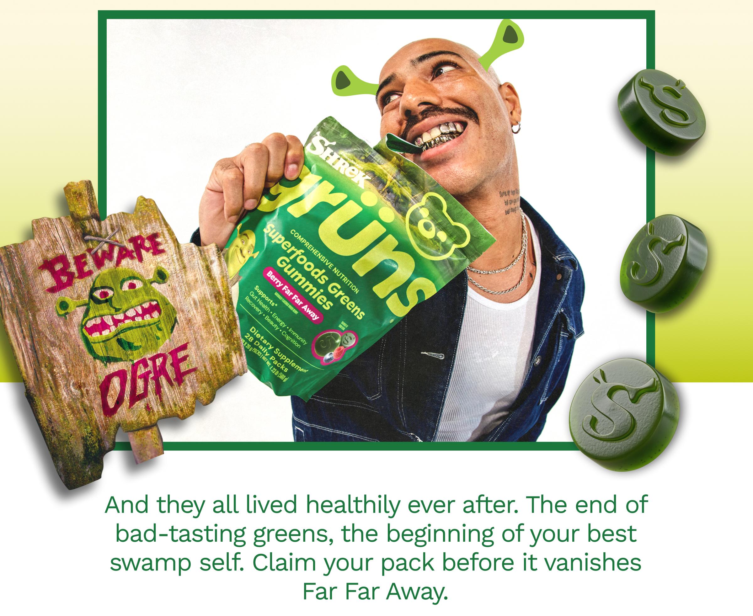 And They All Lived Healthily Ever after. The End of Bad-Tasting Greens, the Beginning of Your Best Swamp Self. Claim Your Pack before it Vanishes Far Far Away.