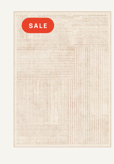 Linear Oasis Neutral Rug