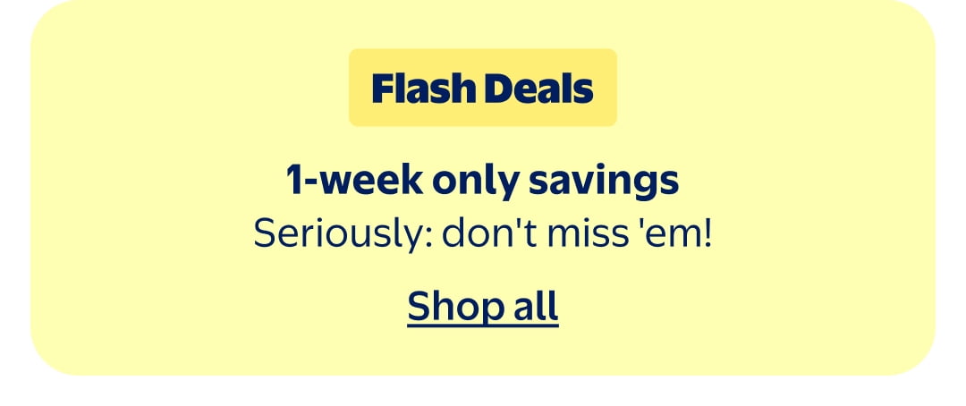 1-week only savings