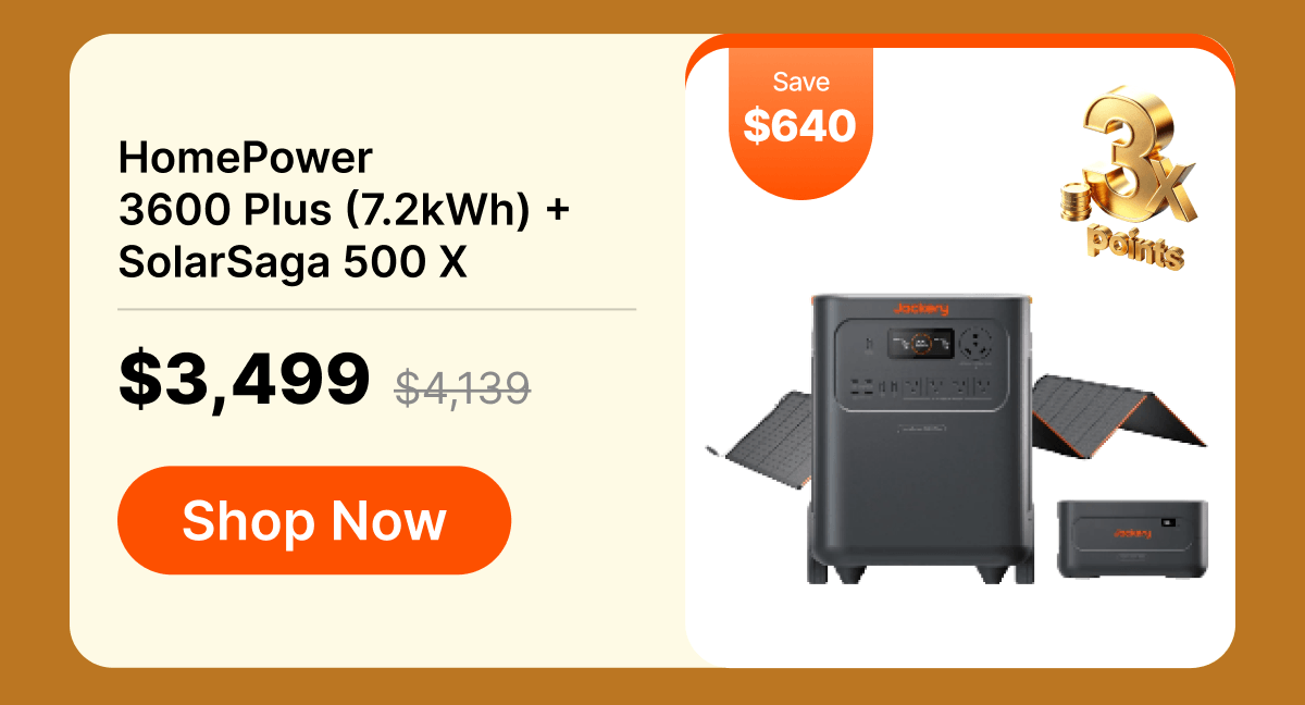 HomePower3600 Plus (7.2kWh) +SolarSaga 500 X