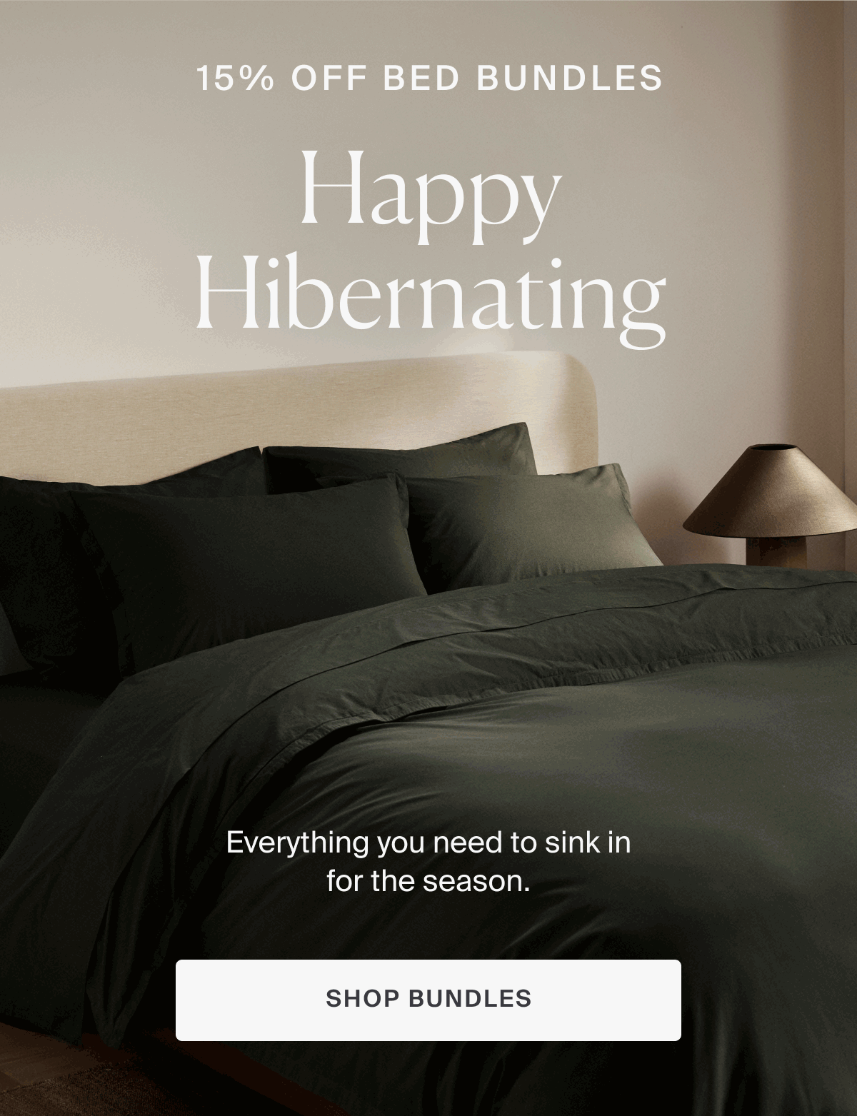 parachute, 15% off bed bundles, shop