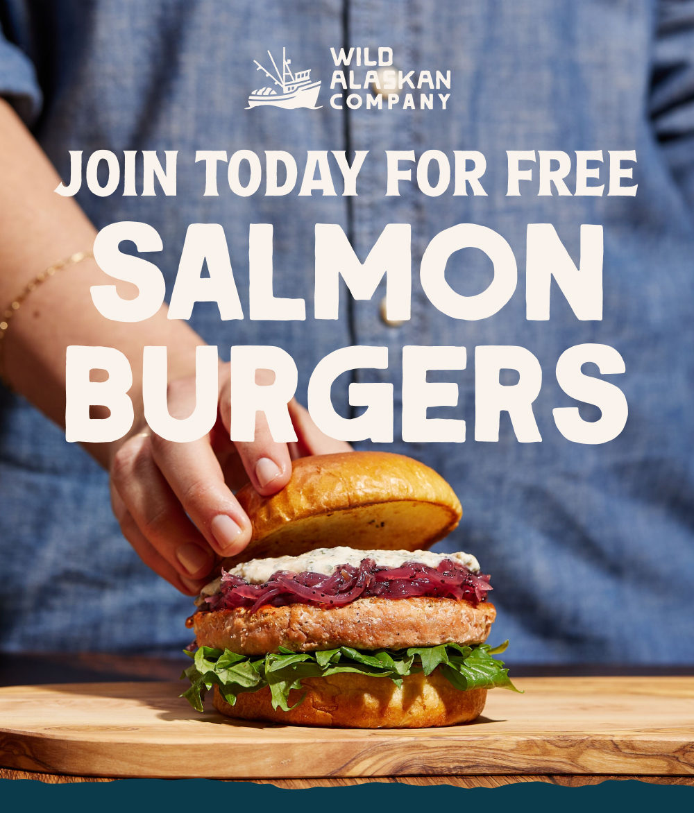 Free Sockeye Salmon Burgers in Your First Box