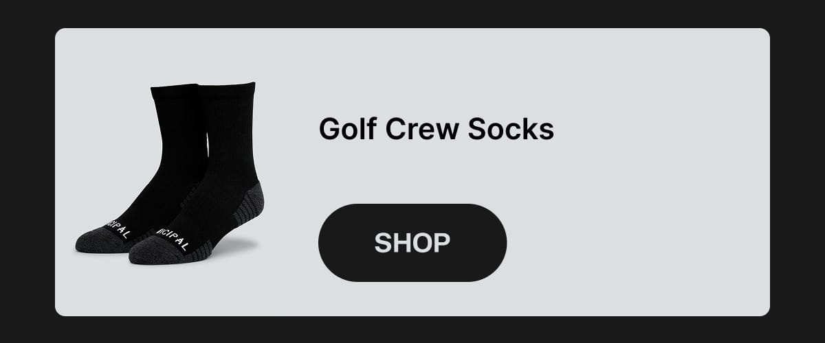 Golf Crew Socks - Black