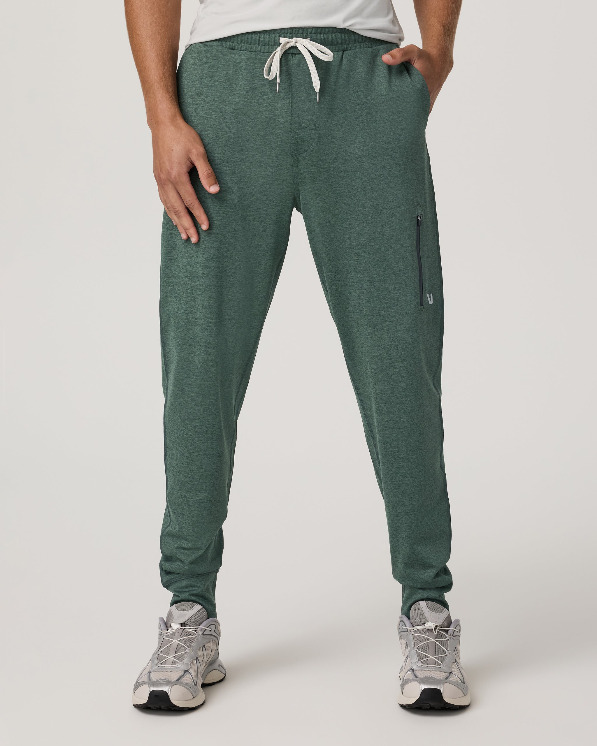 Image of Vuori Sunday Performance Jogger Pants | Agate Green Heather