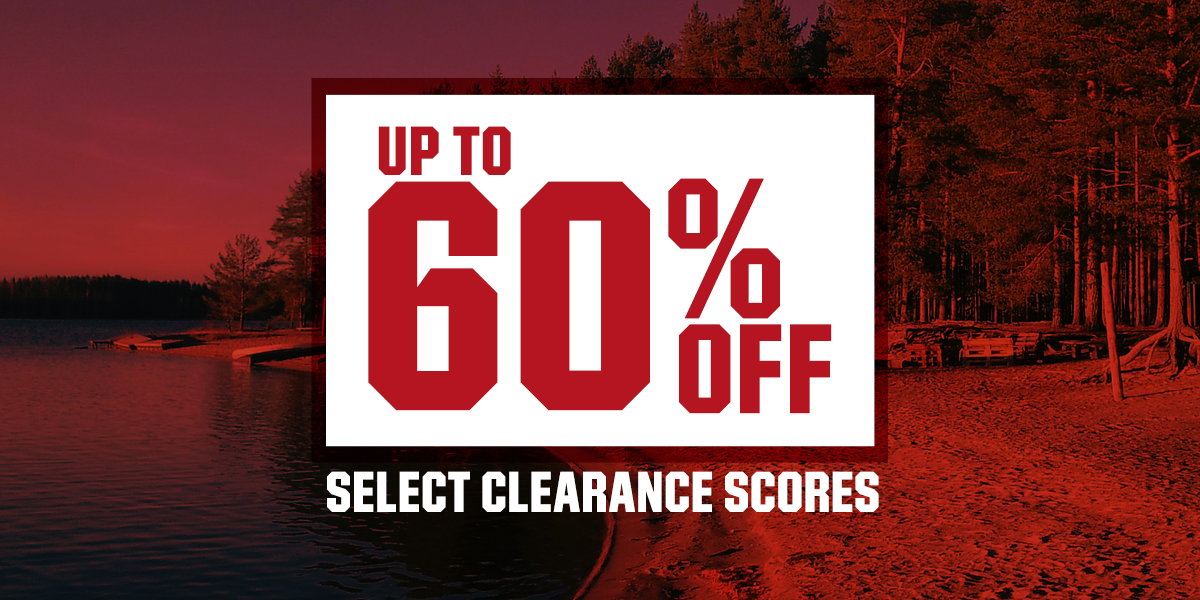 Up to 60% off select clearance scores.