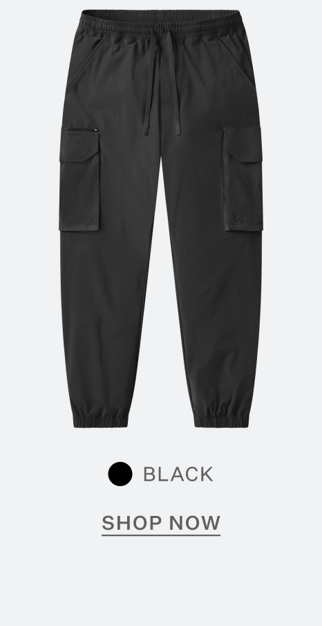 Traverse Tech Cargo Jogger - Black