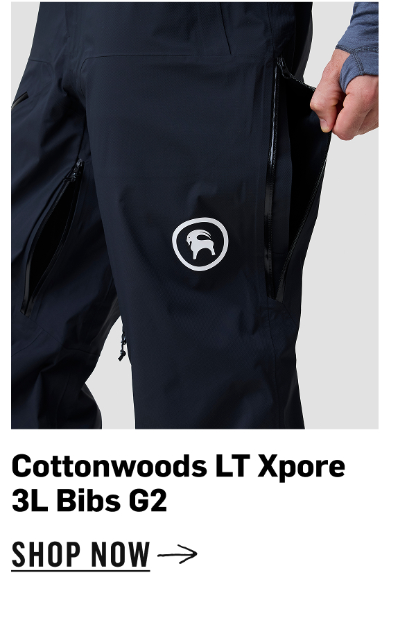 Men's Cottonwoods LT Xpore 3L Bibs G2. Shop Now